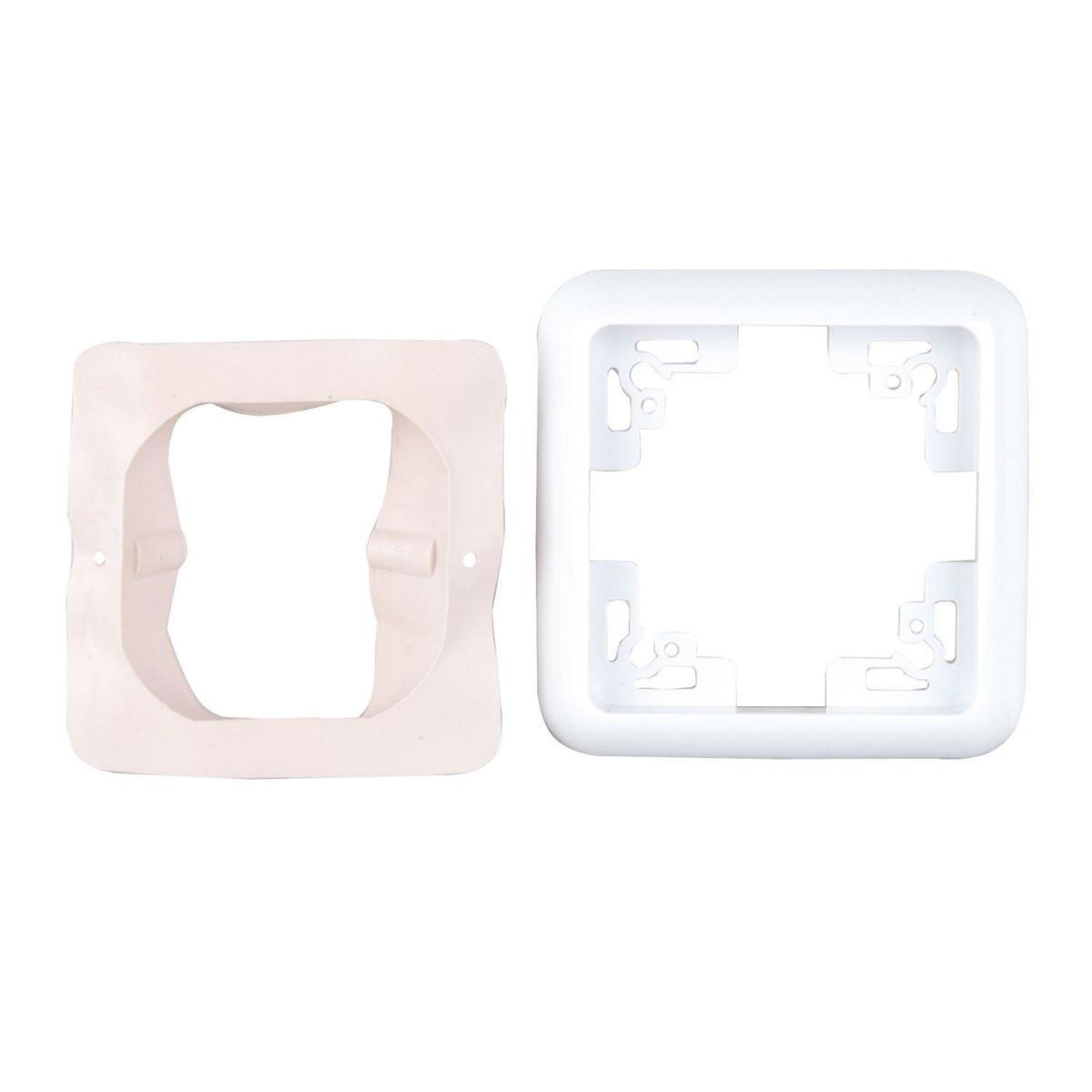 Abdeckrahmen mit IP44 Montreal 1-fach ultraweiß Serie 502