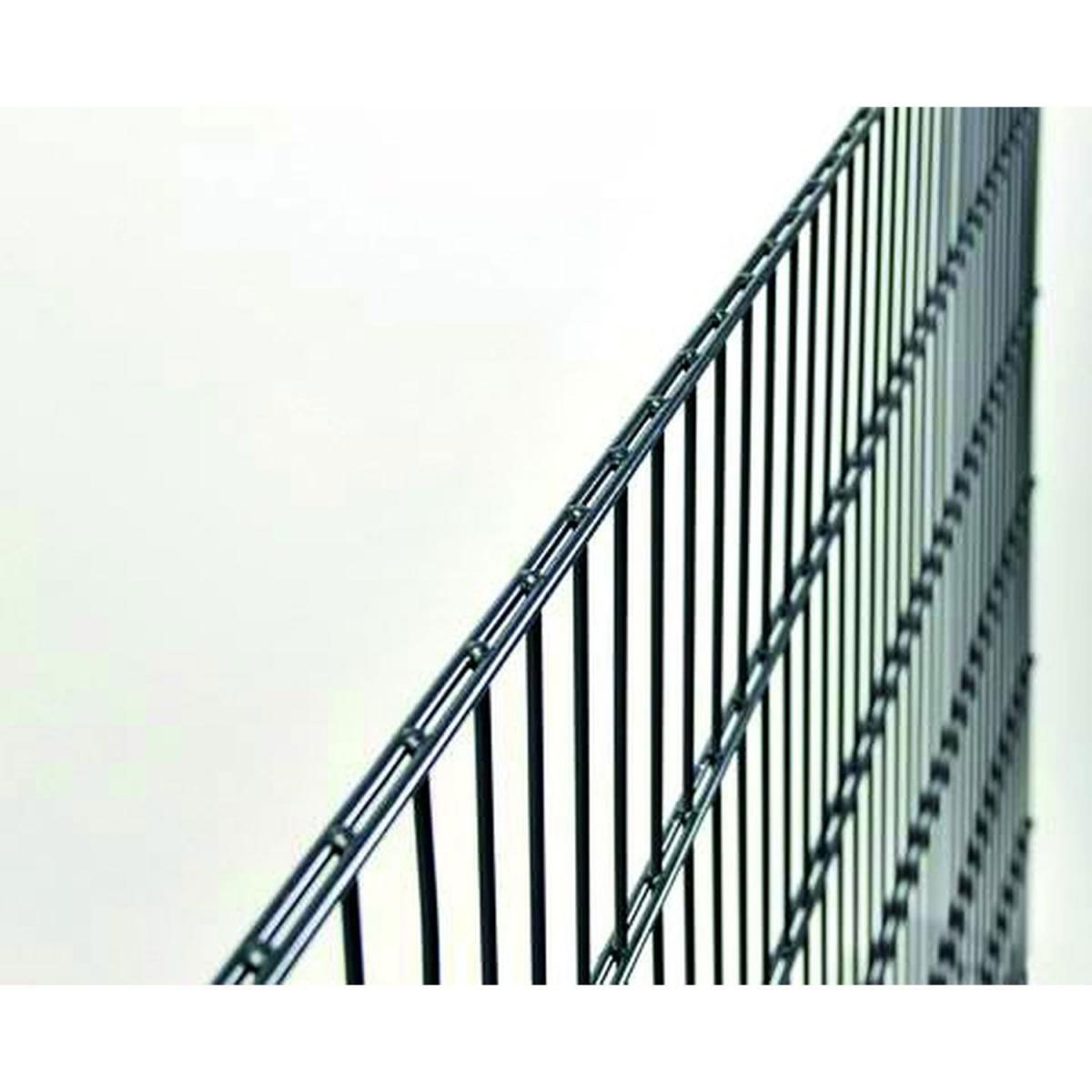 Durabil  Doppelstab Gittermatte-Zaunsystem 200 x 100 cm anthrazit Bild 2