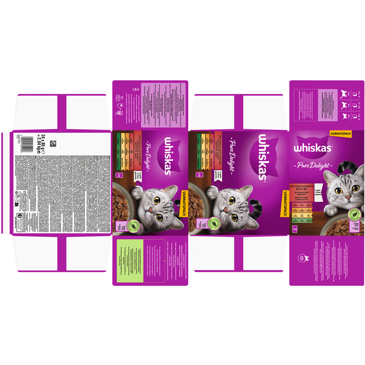 Whiskas Multipack Pure Delight in Gelee 24 x 85 g Bild 5