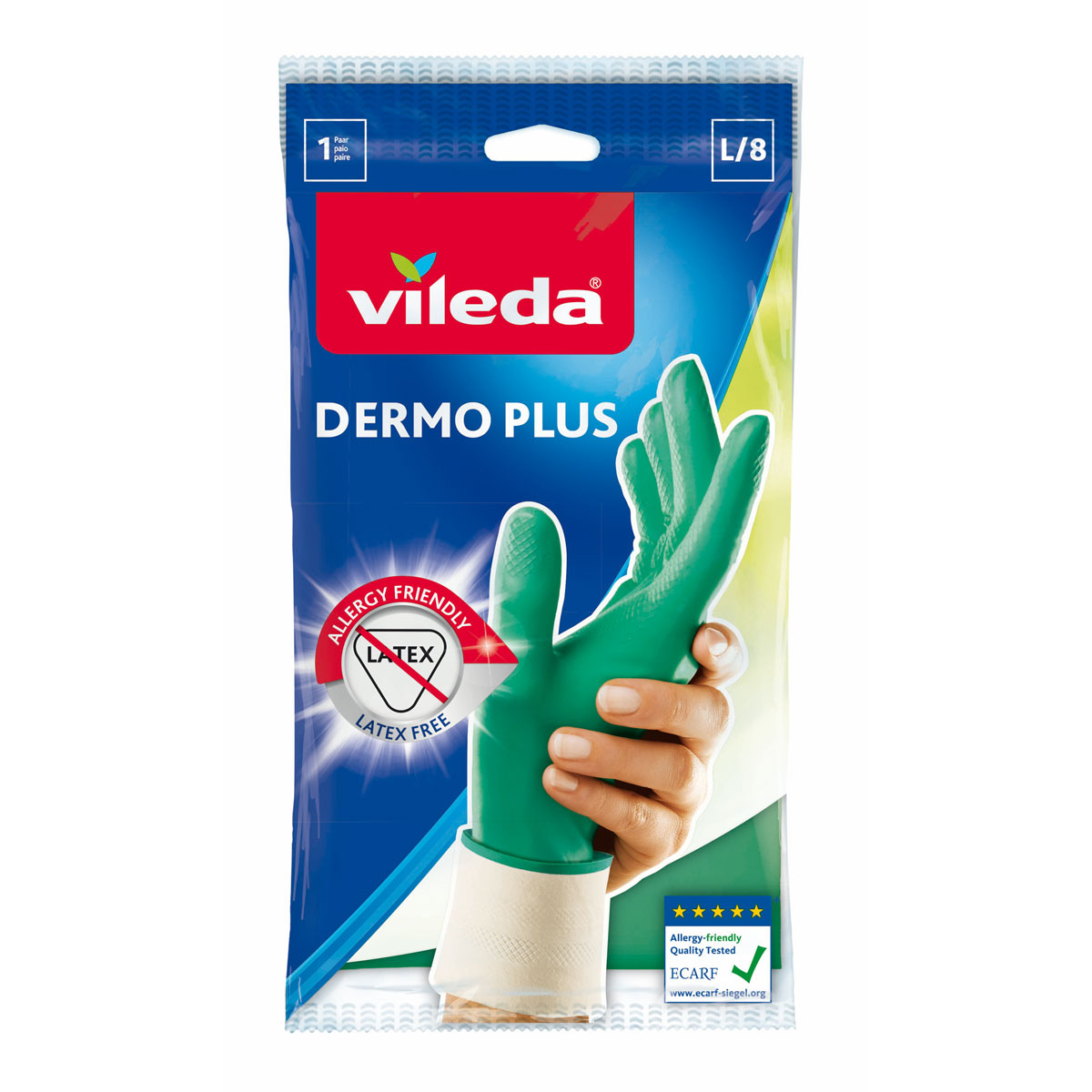 Vileda Handschuh Sanft und Schonend/Dermo Plus Gröe L