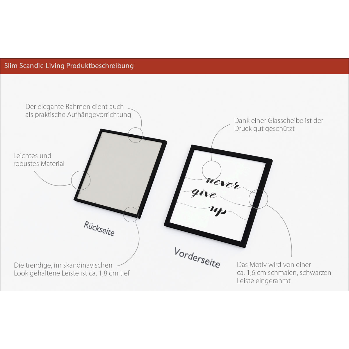 Framed-Art AN1199O25 30 x 30 33 x 33 Bild 3