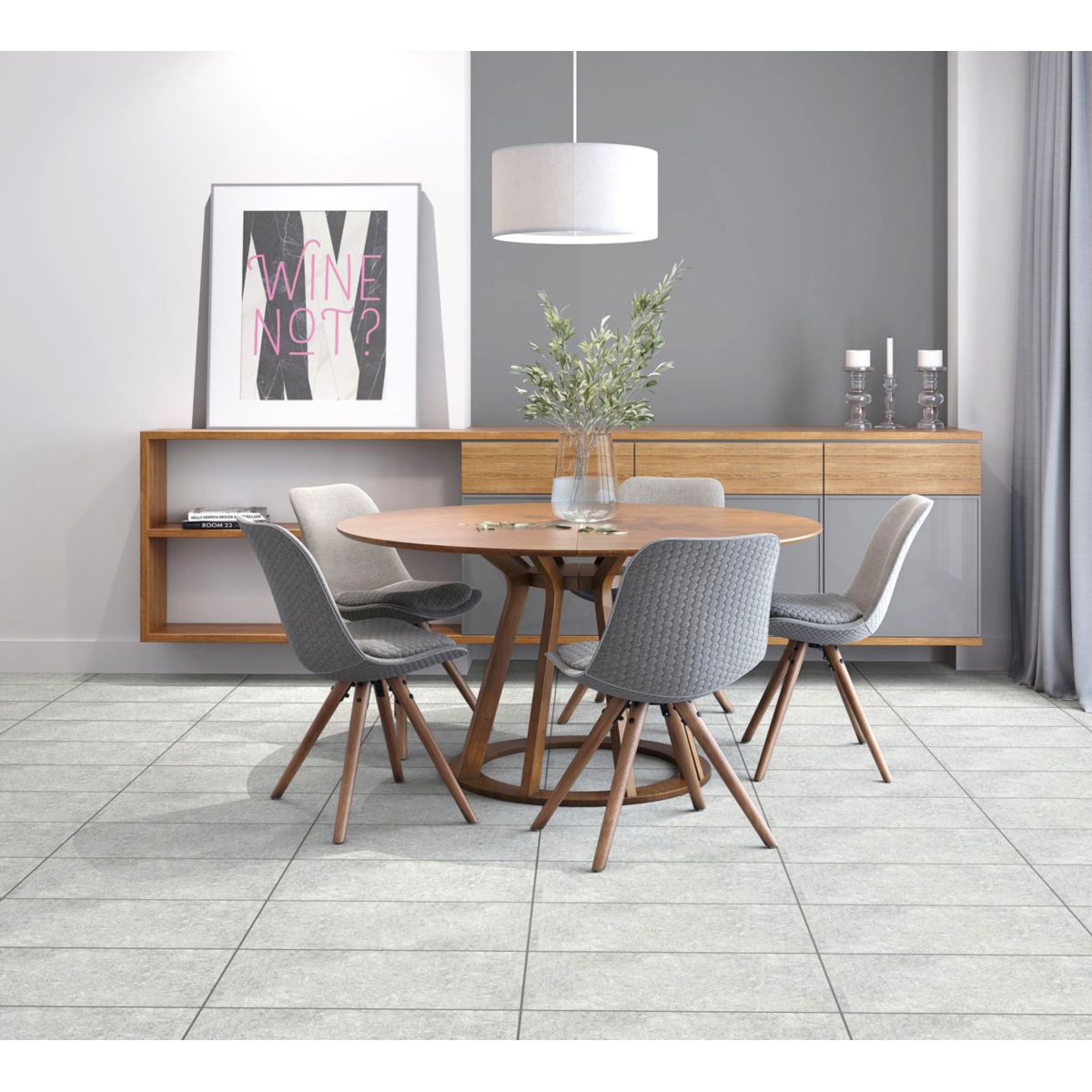Feinsteinzeug Fancy grey matt 72.62460, 30x60x0,95cm Bild 2