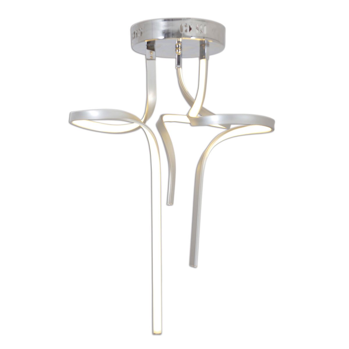 Naeve LED DL Loop Line Metall/KSsilber LxBxH: 52x52x83cm Bild 3