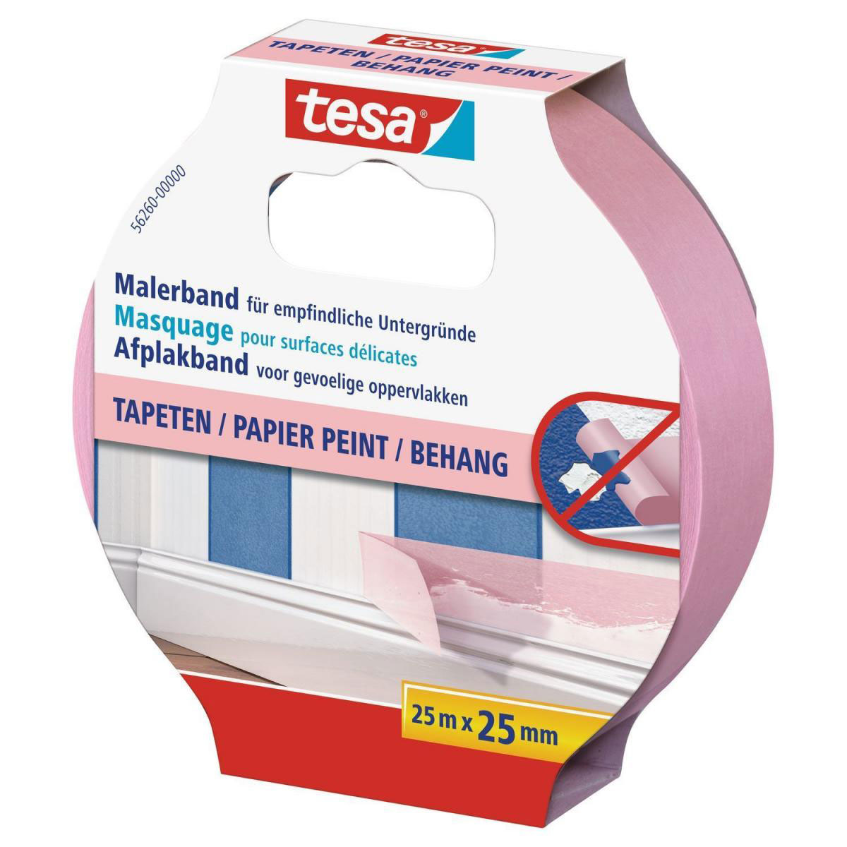 Tesa Maler Krepp Precision Sensitive rosa Bild 2
