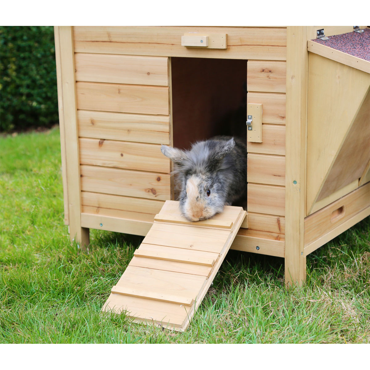 Kleintierstall Vario XXL mit Heuraufe 155 x 76 x 80 cm Bild 2