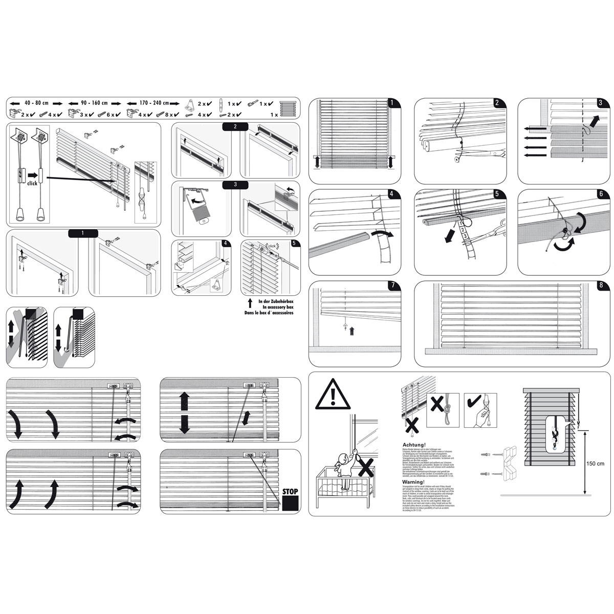 Gardinia Aluminium-Jalousie 140 x 175 cm beige Bild 6
