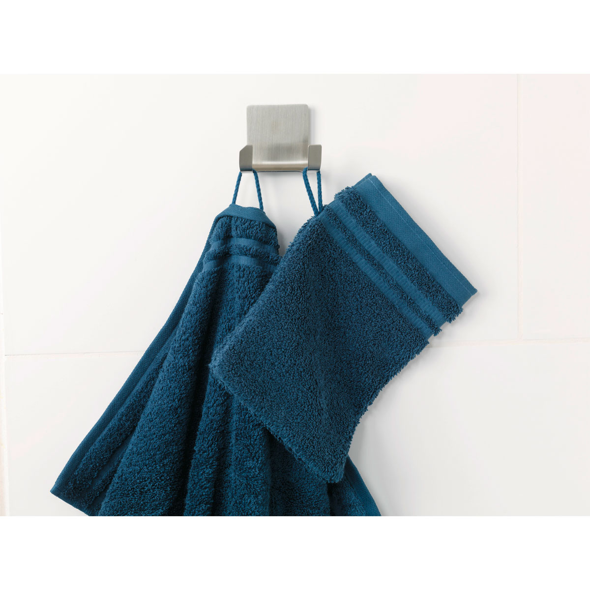 Tesa Powerstrips Waterproof Duo Haken für Duschkabinenabzieher Metall