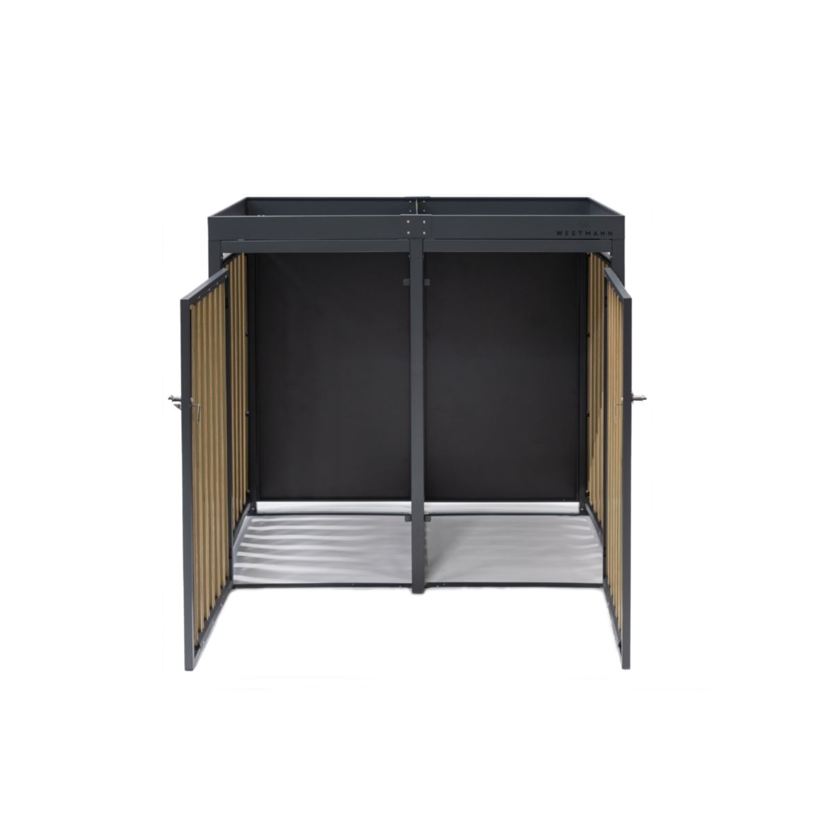 Westmann Mülltonnenbox Planta 2x 240 L 84x134x124,5 cm Bild 7