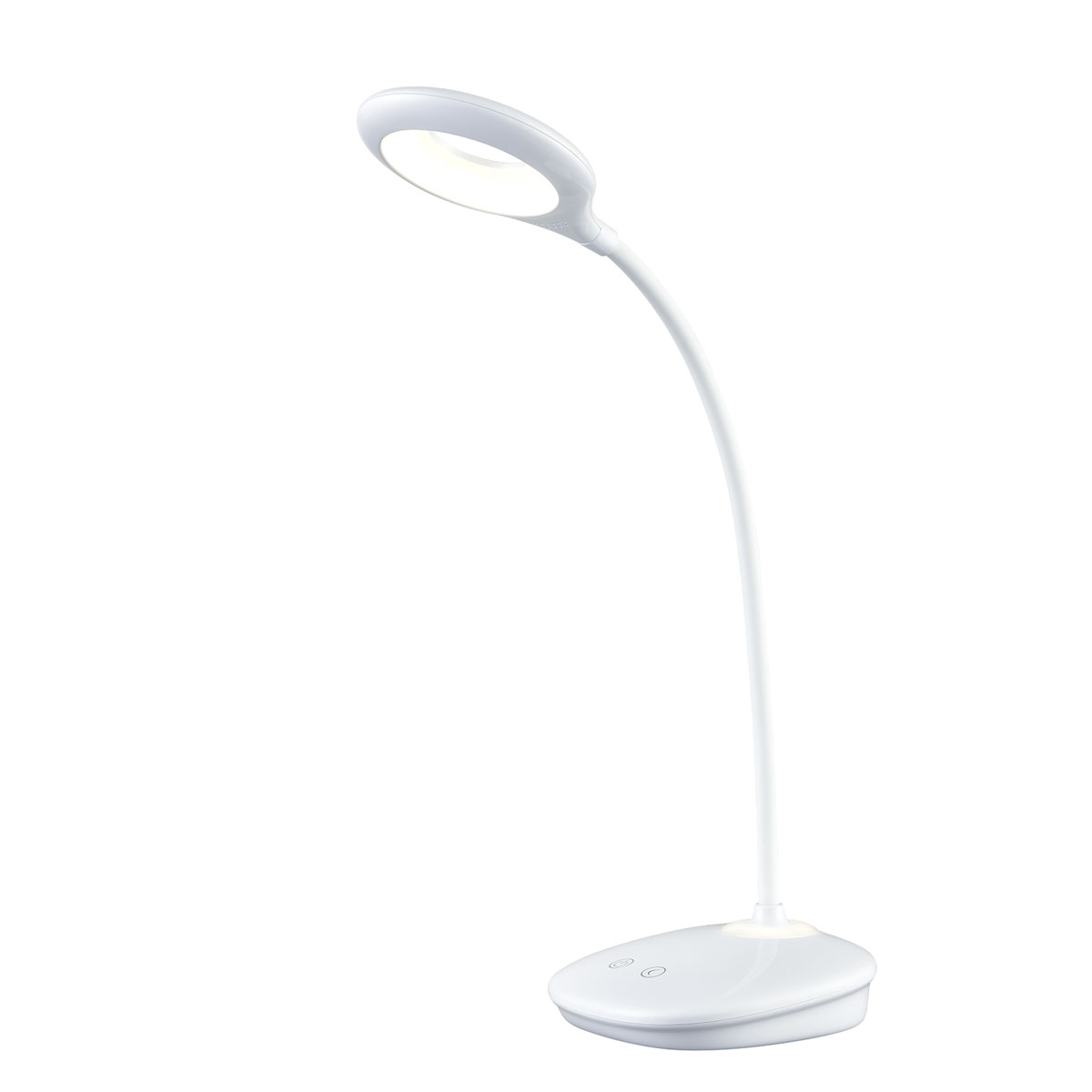 FLECTOR STL Easy H43 cm inkl. 4W LED4000K weiss Flexarm 3-Step-Dim, Nachtlic