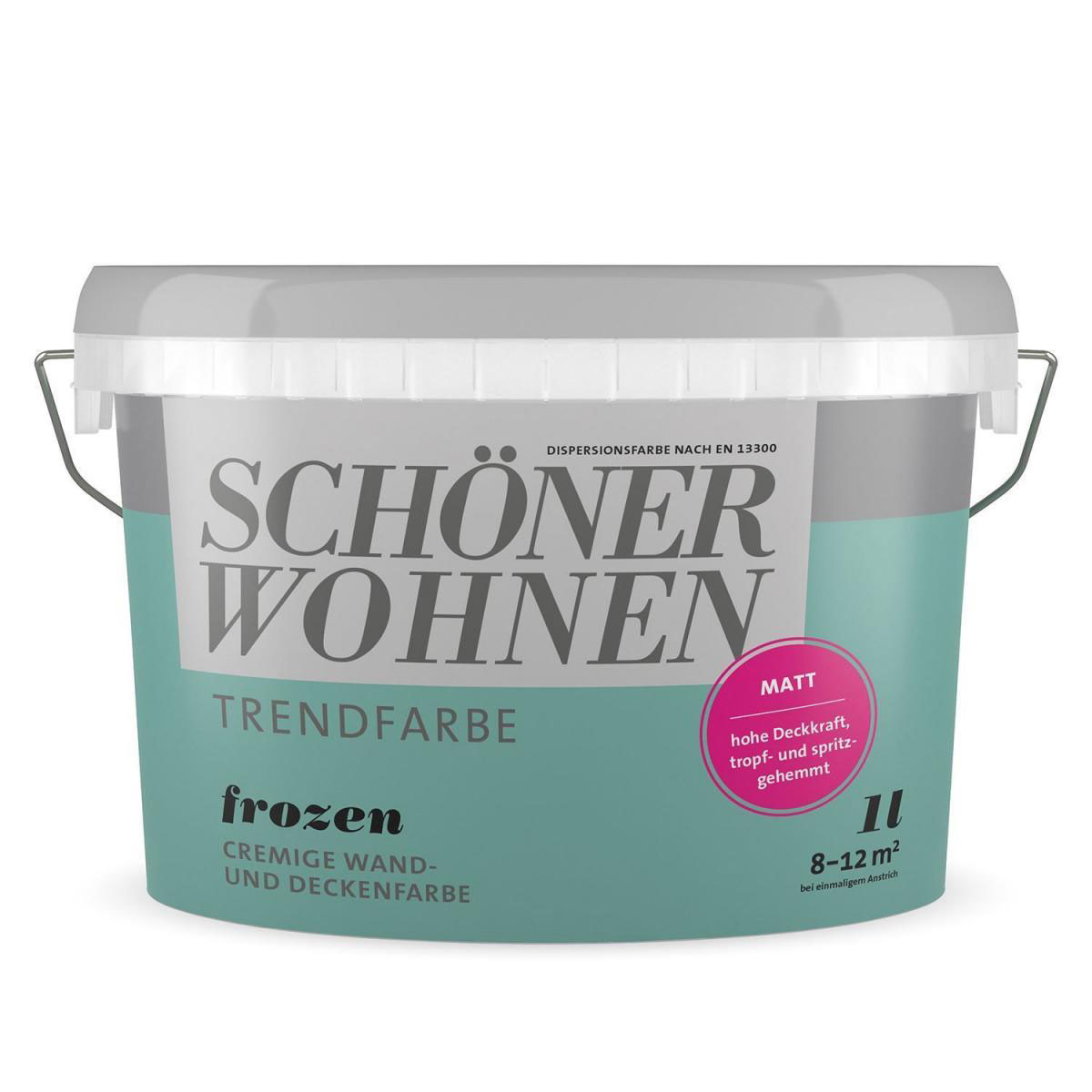 Schöner Wohnen Farbe Trendfarbe Frozen Matt 1 L Bild 1