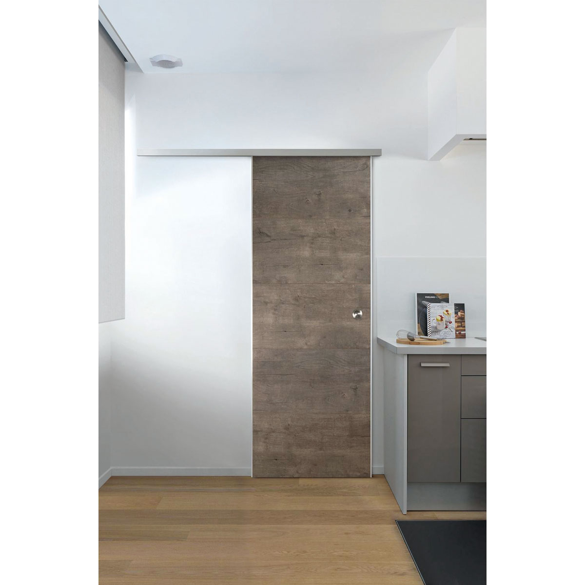 Grosfillex Schiebetür DoorInBox Megeve grau Bild 1