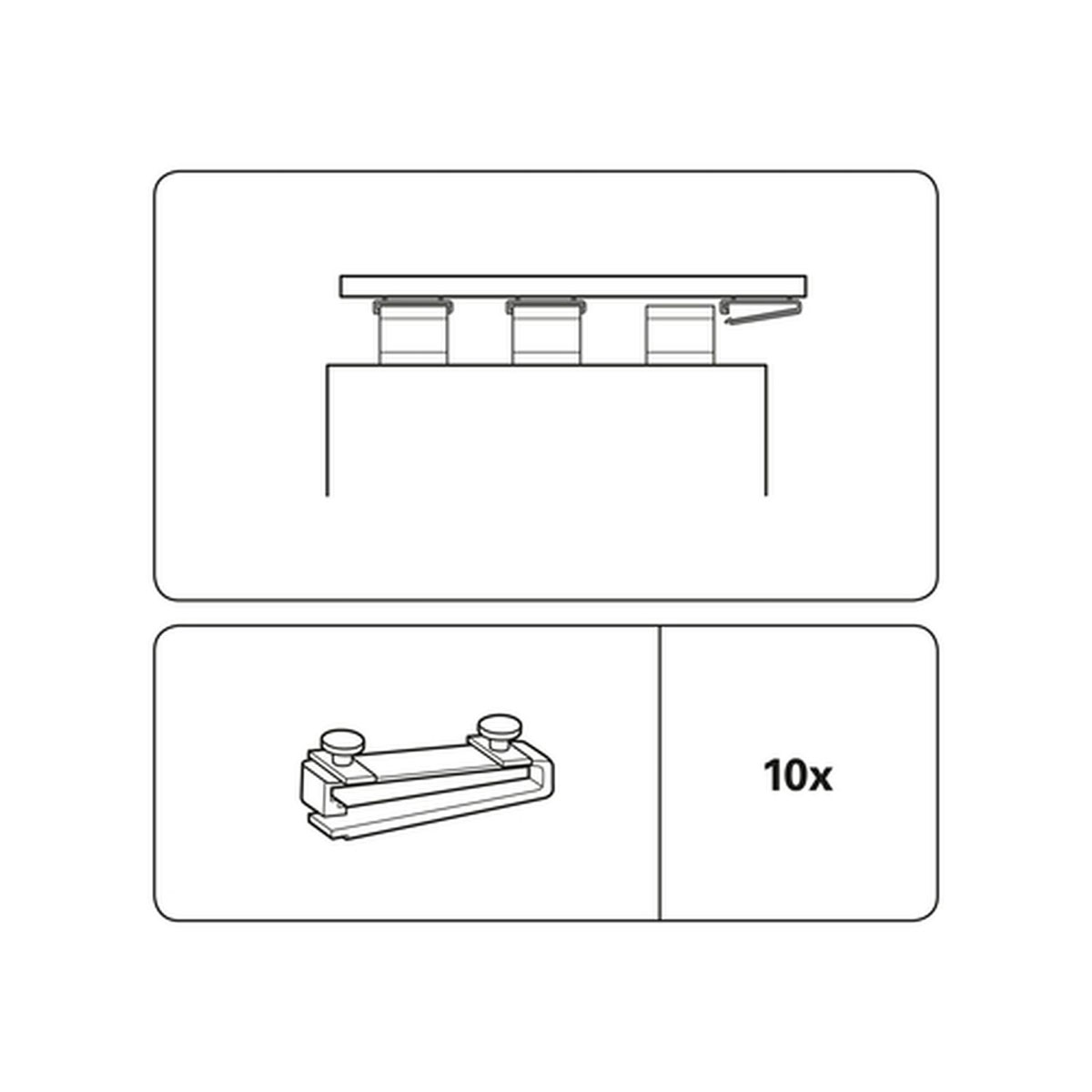 Gardinia Schlaufengleiter 5 cm weiß Bild 6