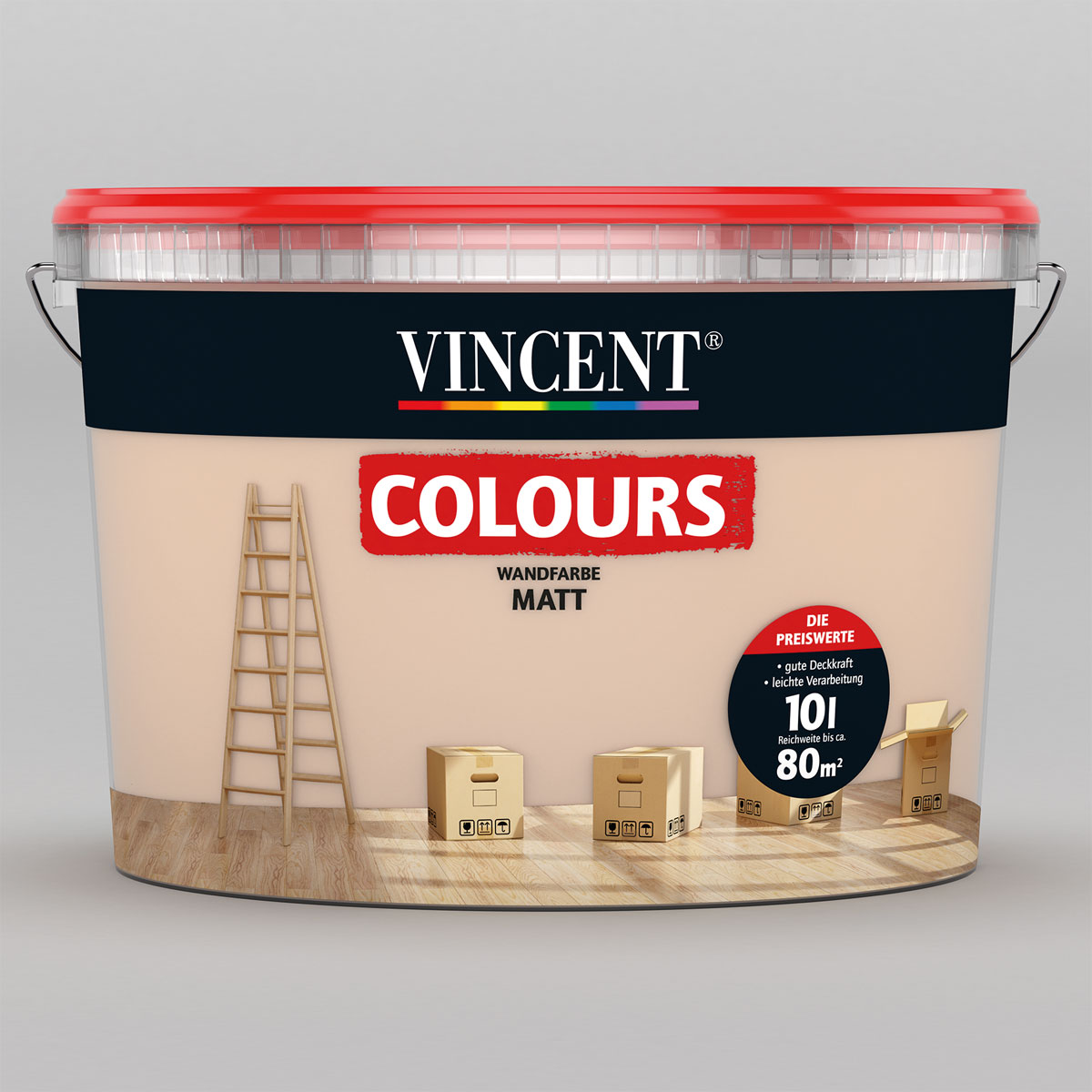 Vincent Wand- und Deckenfarbe Sandy 5 L