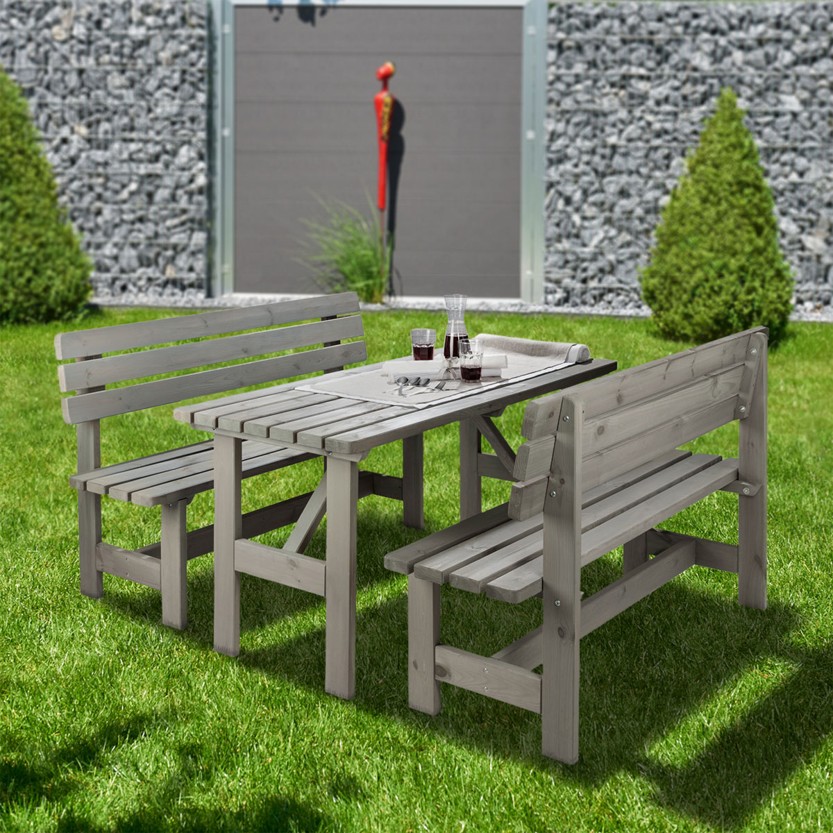 Wilk Gartengarnitur „Robusto“, grau Bild 2