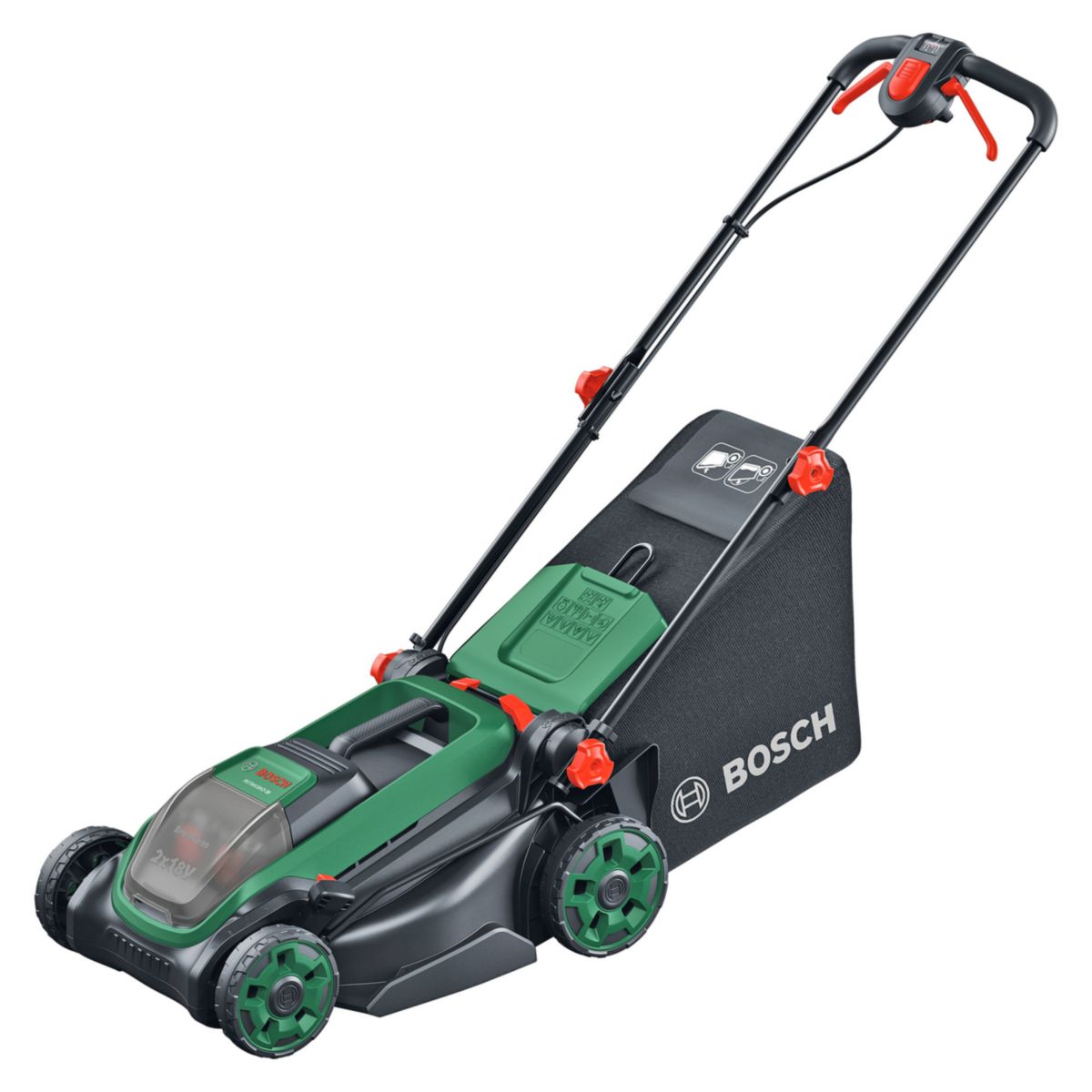 Bosch Akku-Rasenmaeher ROTAK18V2-38 ohne Akku