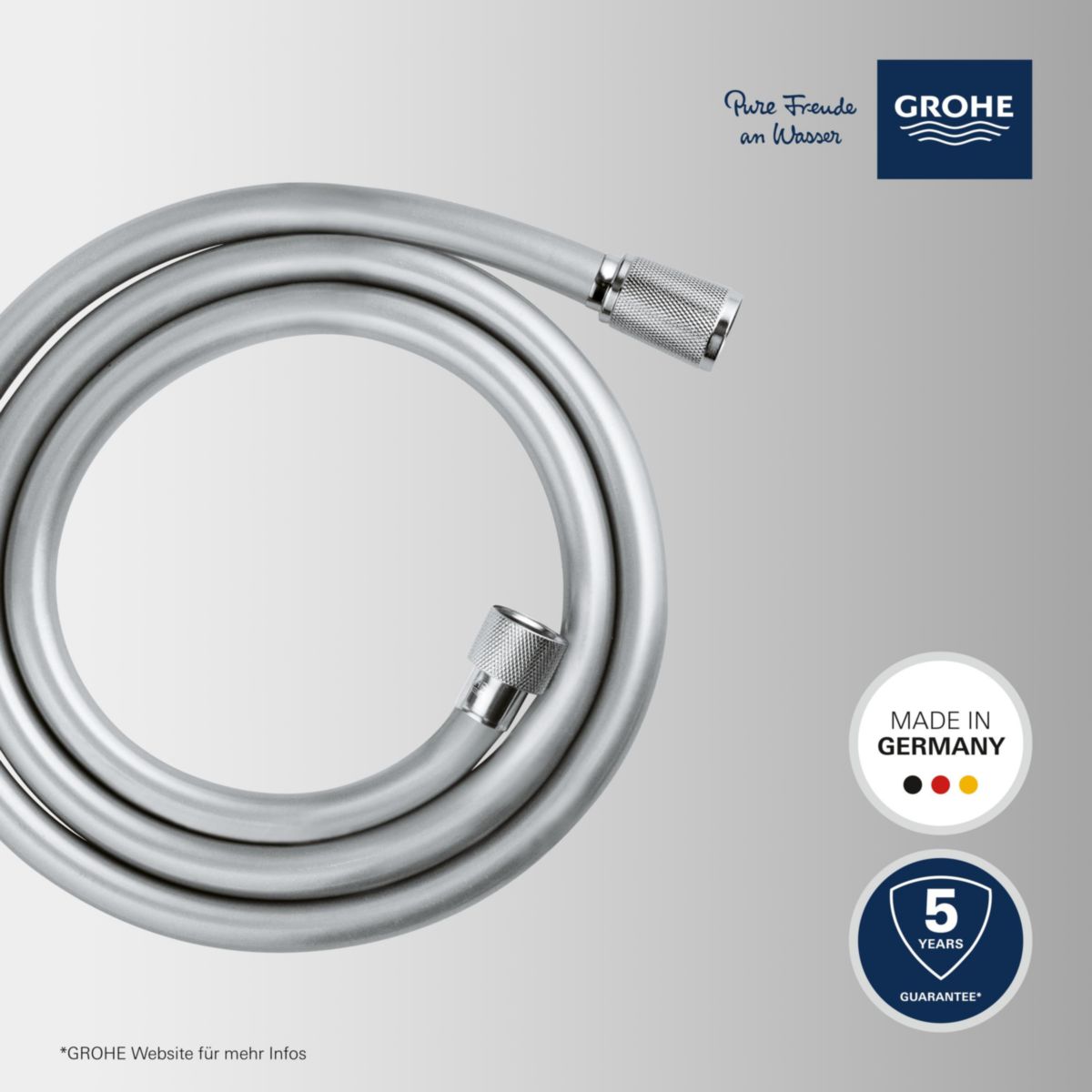 Grohe Brauseschlauch „VitalioFlex Comfort“, chrom, 1,50 m  Bild 2