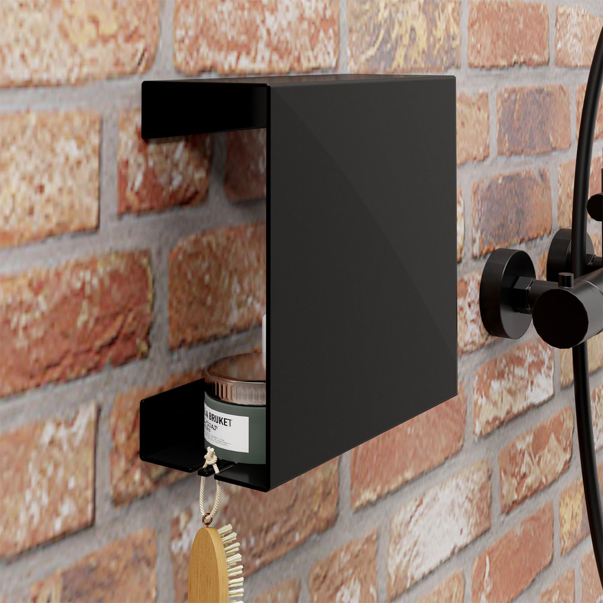 Schulte  Duschablage zum Kleben Größe L mattschwarz Bild 7