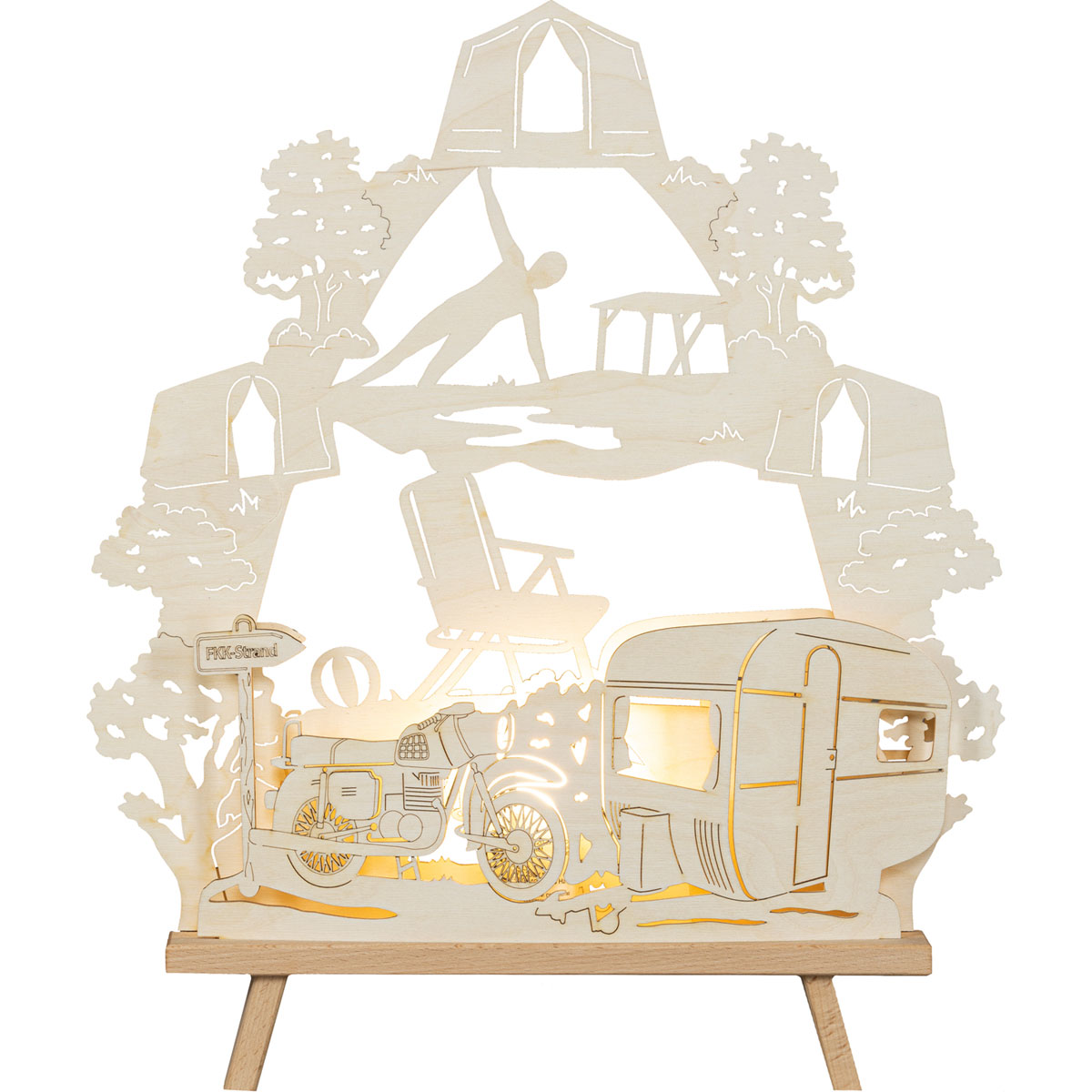 Dekoleuchte-Spitze Ostalgie-Camping