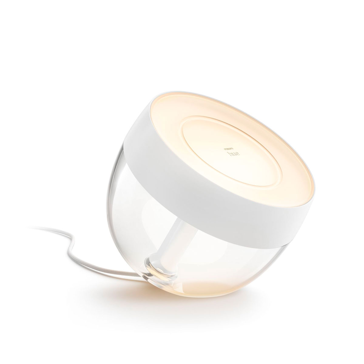 Philips Hue LED-Tischleuchte Iris transparent