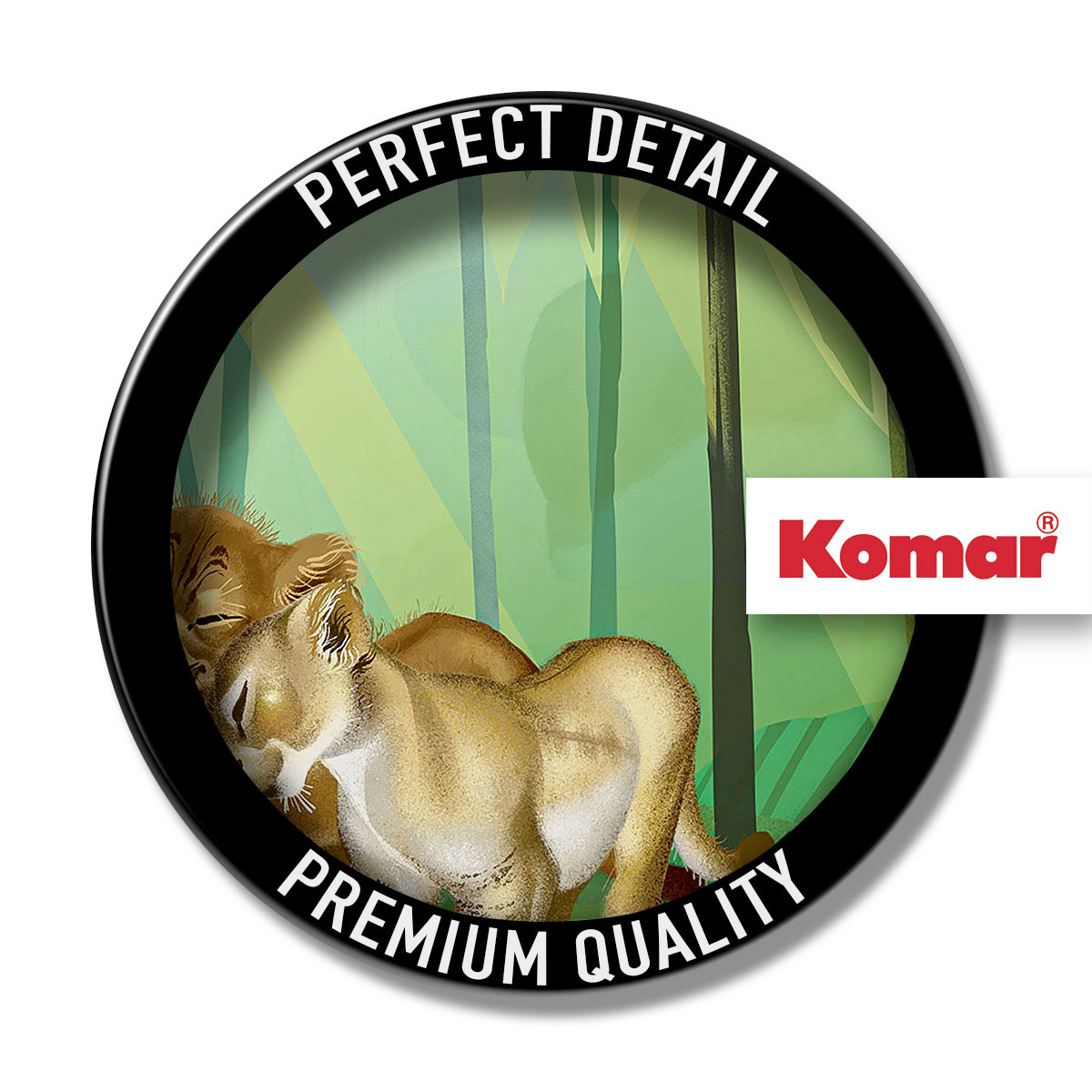 Komar  Vlies Fototapete Lion King Love 400x280 cm Bild 3