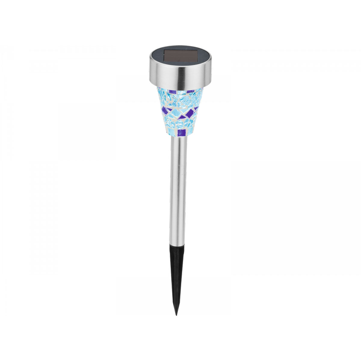 Flector Garten Solarleuchte Mosaikstick blau