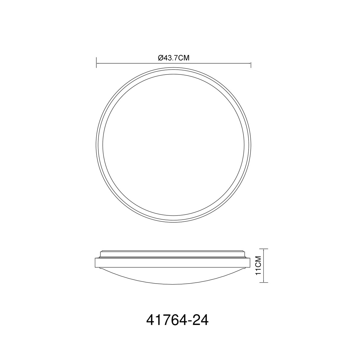 Globo Lighting Deckenleuchte Bruno holzfarben Bild 2
