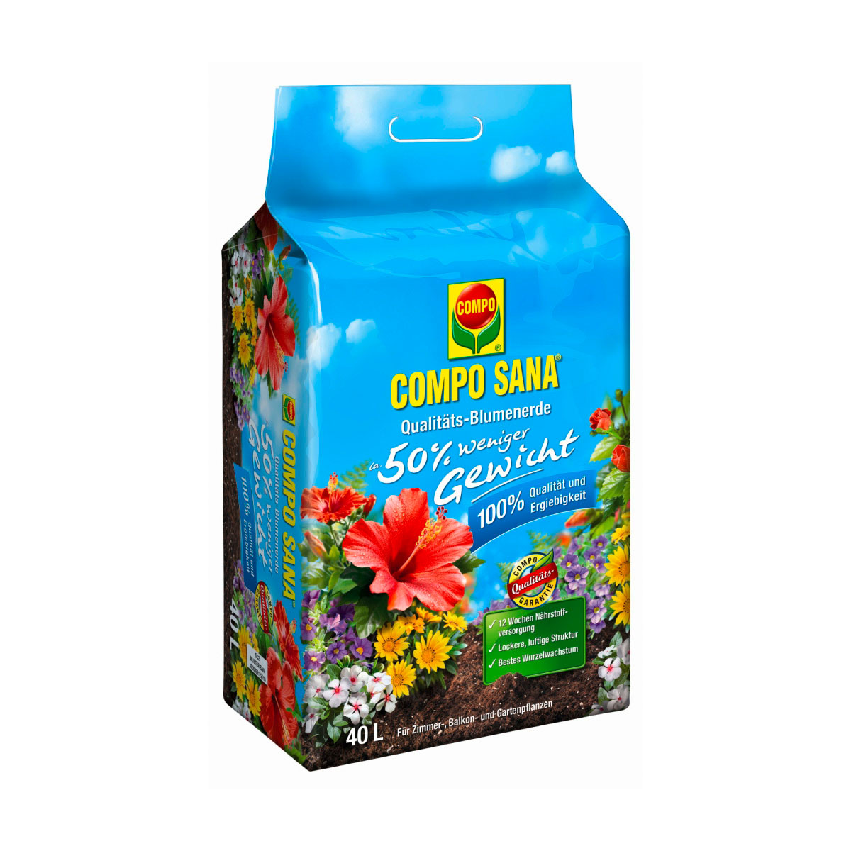 Compo SANA Qualitäts-Blumenerde 40 L