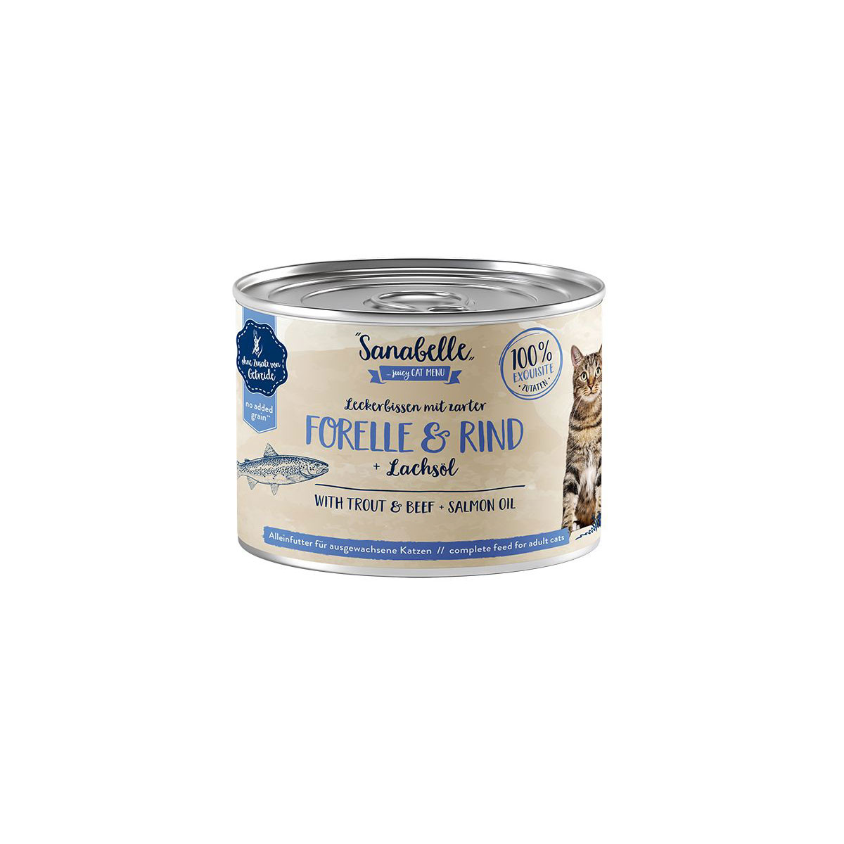 sanabelle Nassfutter mit Forelle und Rind 195 g