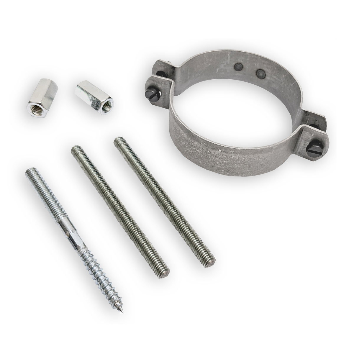 Rohrschellen-Set für Pelletofenrohr Durchmesser 80 mm Wand-/Deckenbefestigung