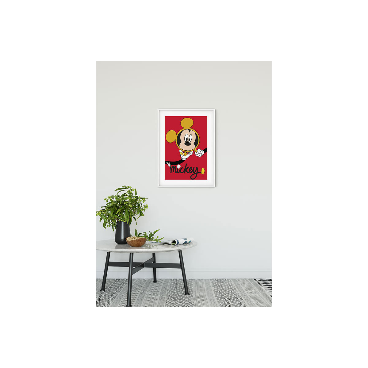 Komar  Wandbild Mickey Mouse Magnifying Glass 50x70 cm