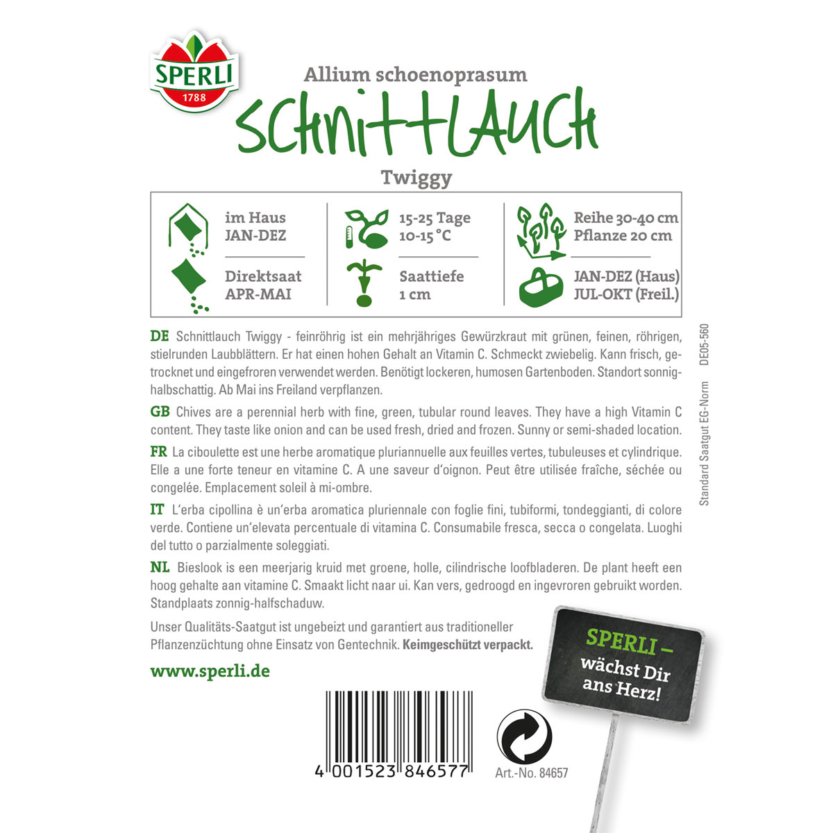 Sperli Schnittlauch Twiggy Bild 2