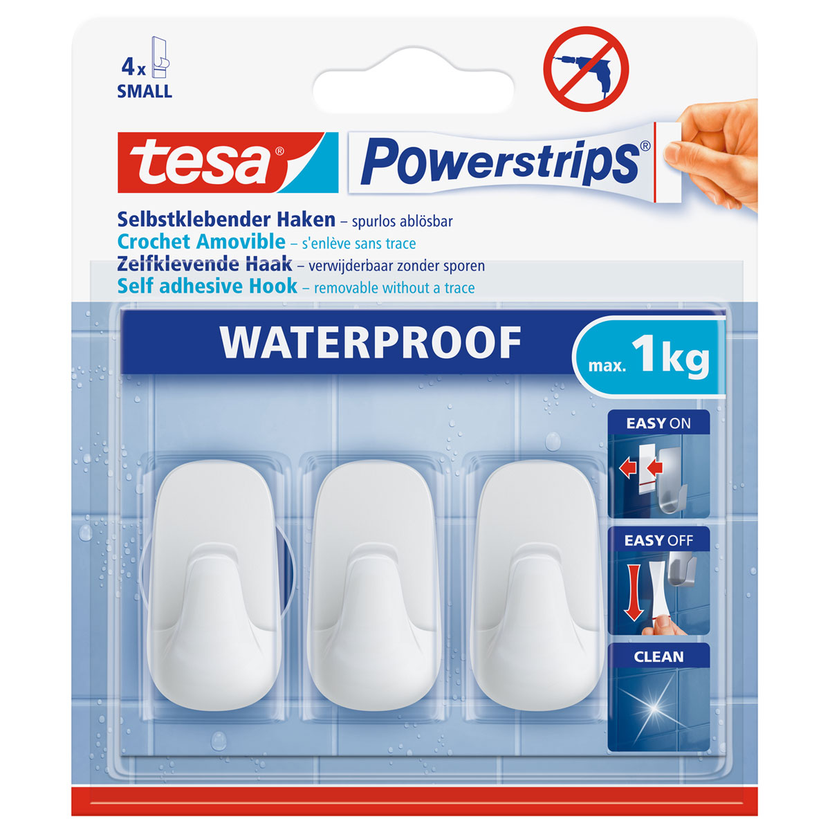 Tesa Haken Powerstrips Waterproof Small Bild 1