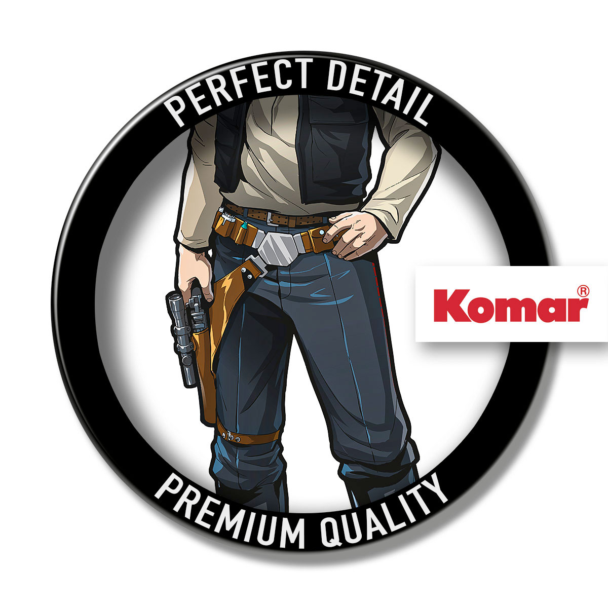 Komar  Selbstklebende Vlies Wandtattoo Star Wars XXL Han Solo 127x196 cm Bild 3