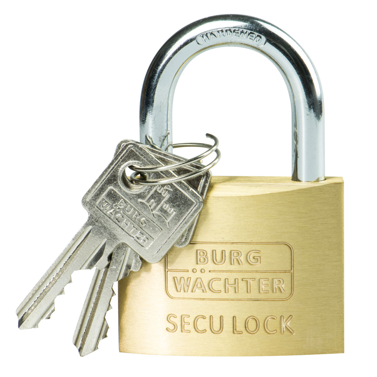 Burg Wächter Zylinder-Vorhängeschloss Secu Lock 405 48,9 28,6 x 48,9 x 11,7 mm Messing