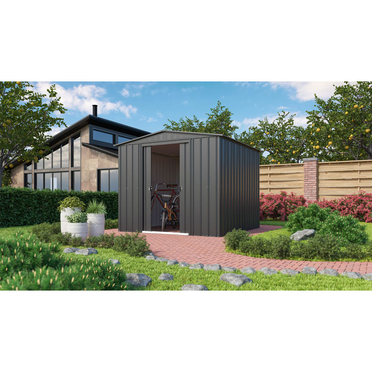 Globel Gerätehaus Dream 5,5m² anthrazit Bild 2