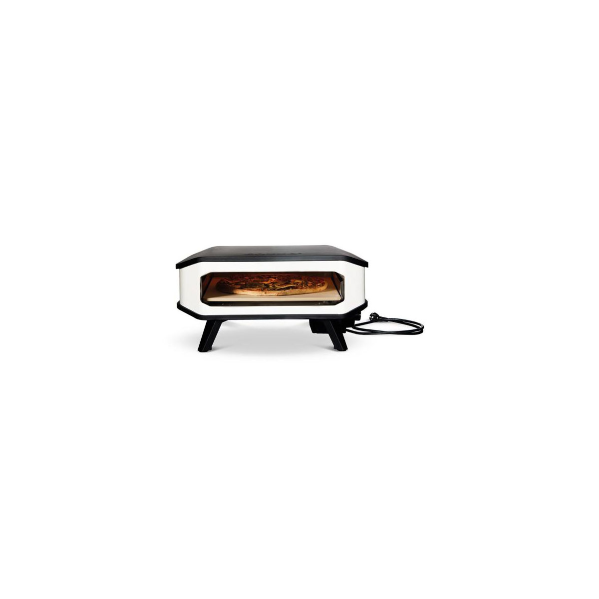 COZZE  17" Pizzaofen Elektro 230V mit Hitzeschild und Pizzastein 2200W Bild 1