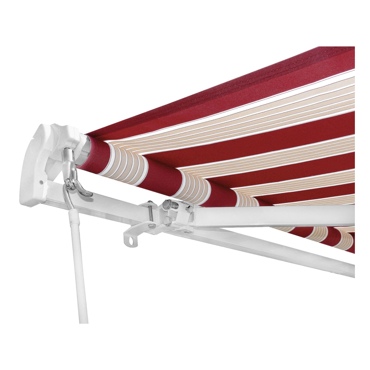 Gelenkarmmarkise Nizza rot-weiss 300 x 200 cm Bild 3