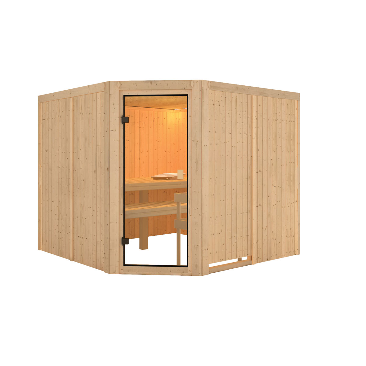 Karibu Sauna Ystad naturbelassen ohne Ofen Bild 2