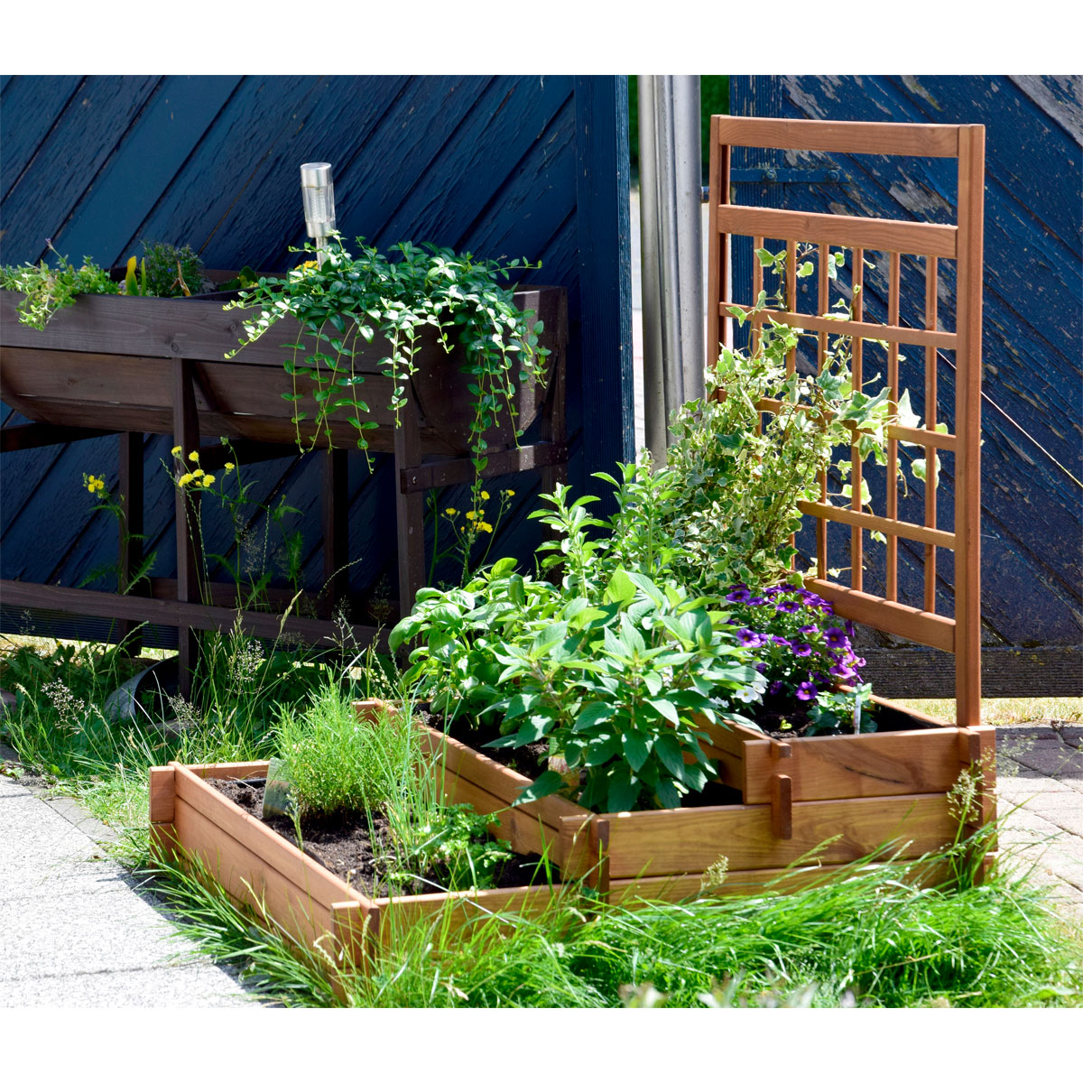 dobar Hochbeet Peru 110 x 115 x 88 cm braun Bild 3
