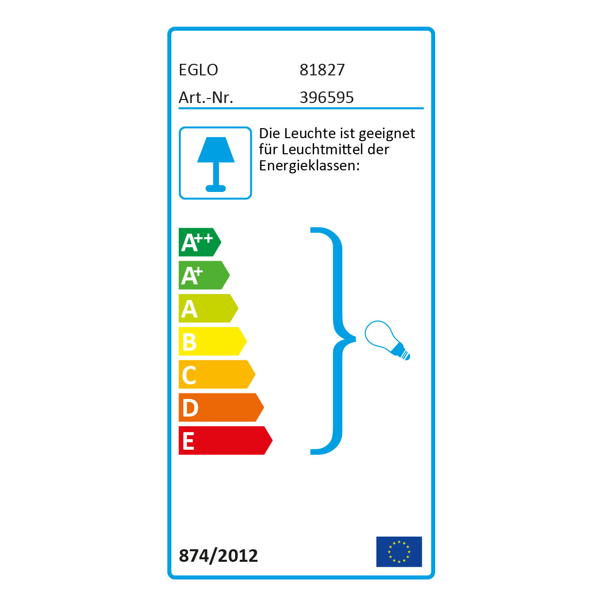 Eglo Tischleuchte Geo 20 cm mit Opalglas Bild 3