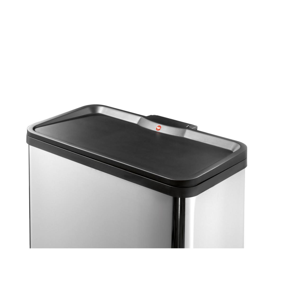 Hailo Trenn-Mülleimer Oeko Duo Plus L 17+9 L schwarz Bild 4