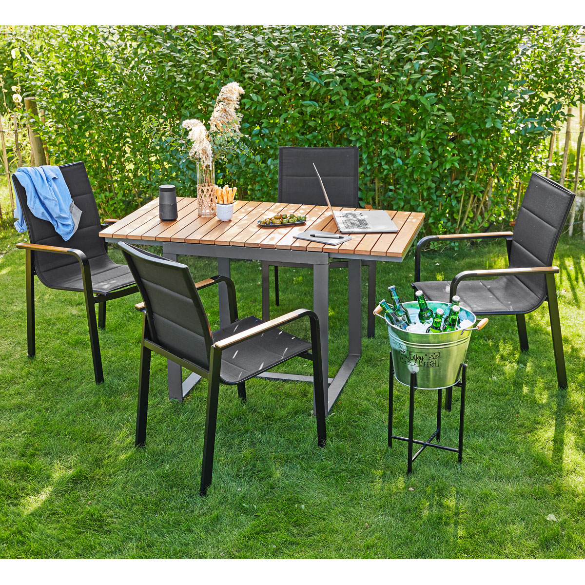 Haveson Stapelsessel Montenegro schwarz Bild 5