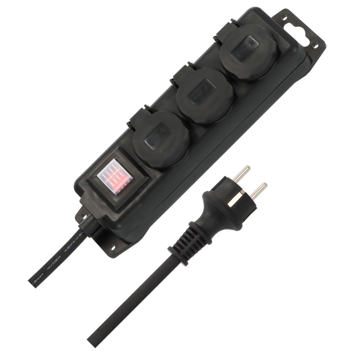 Brennenstuhl Steckdosenverteiler 3fach 2m H07RN-F3G1.5