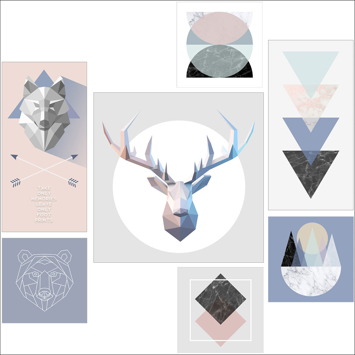 Canvas-Art SETAN103KC5 7-Teiler