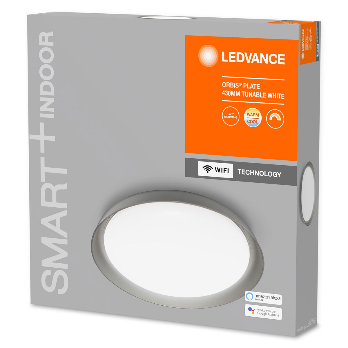 Ledvance SMART+ Deckenleuchte Orbis Plate Durchmesser 43 cm grau Bild 5
