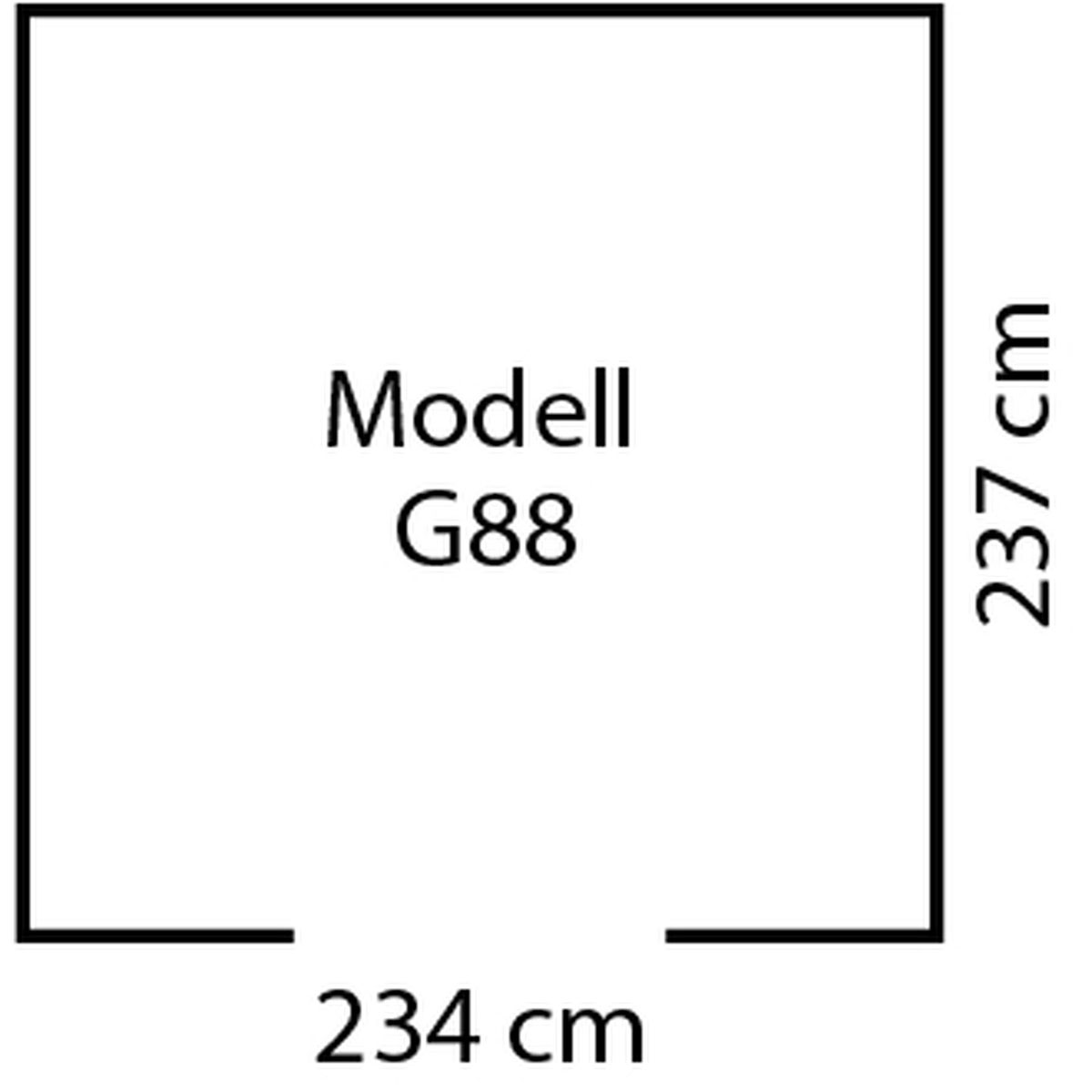 Globel Gerätehaus Dream 5,5m² anthrazit Bild 3