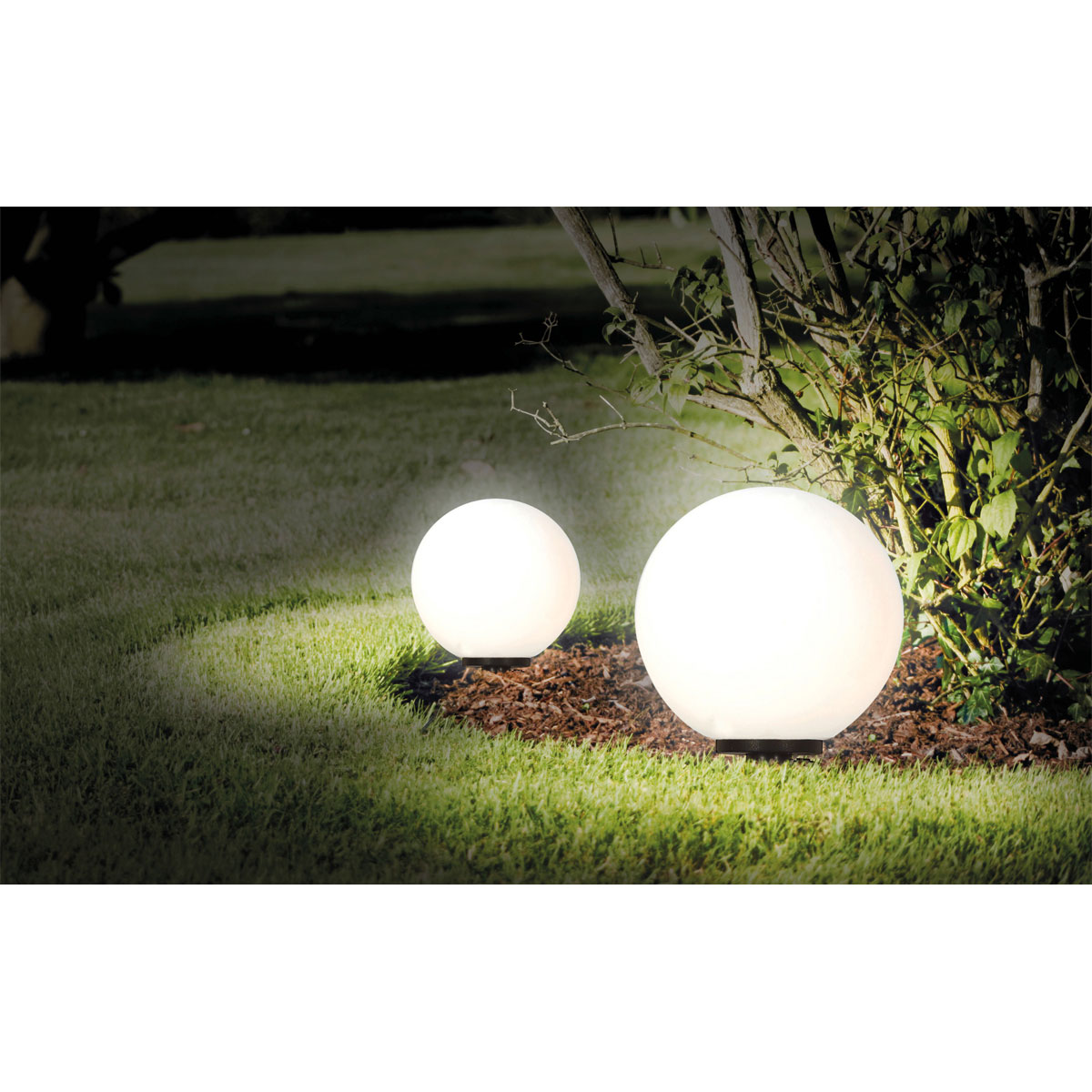 näve Kugelerdspießleuchte Durchmesser 20 cm schwarz Bild 6