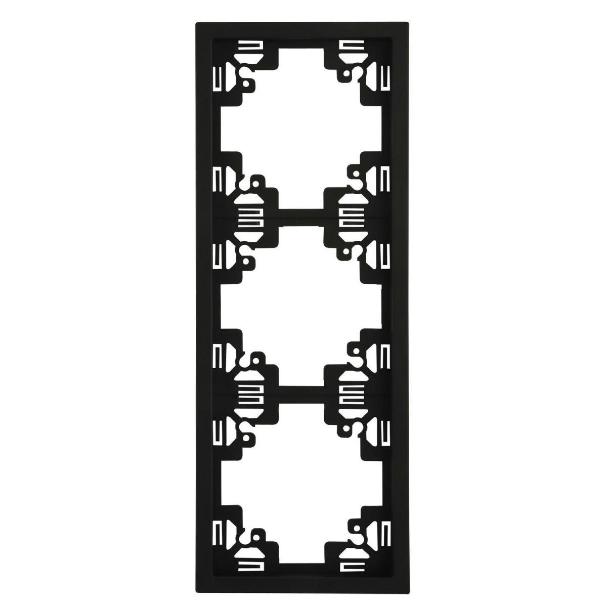 Unitec Abdeckrahmen Sao Paulo 3-fach anthrazit Serie 902