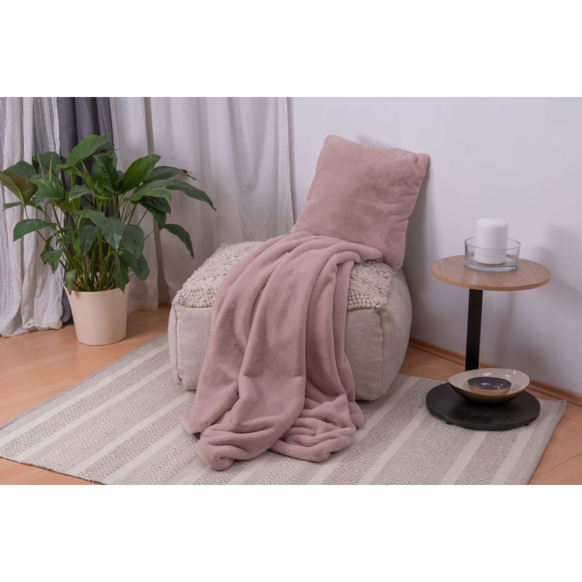 Dekokissen & Decke Aimee 625 2er-Set Rosa Bild 6