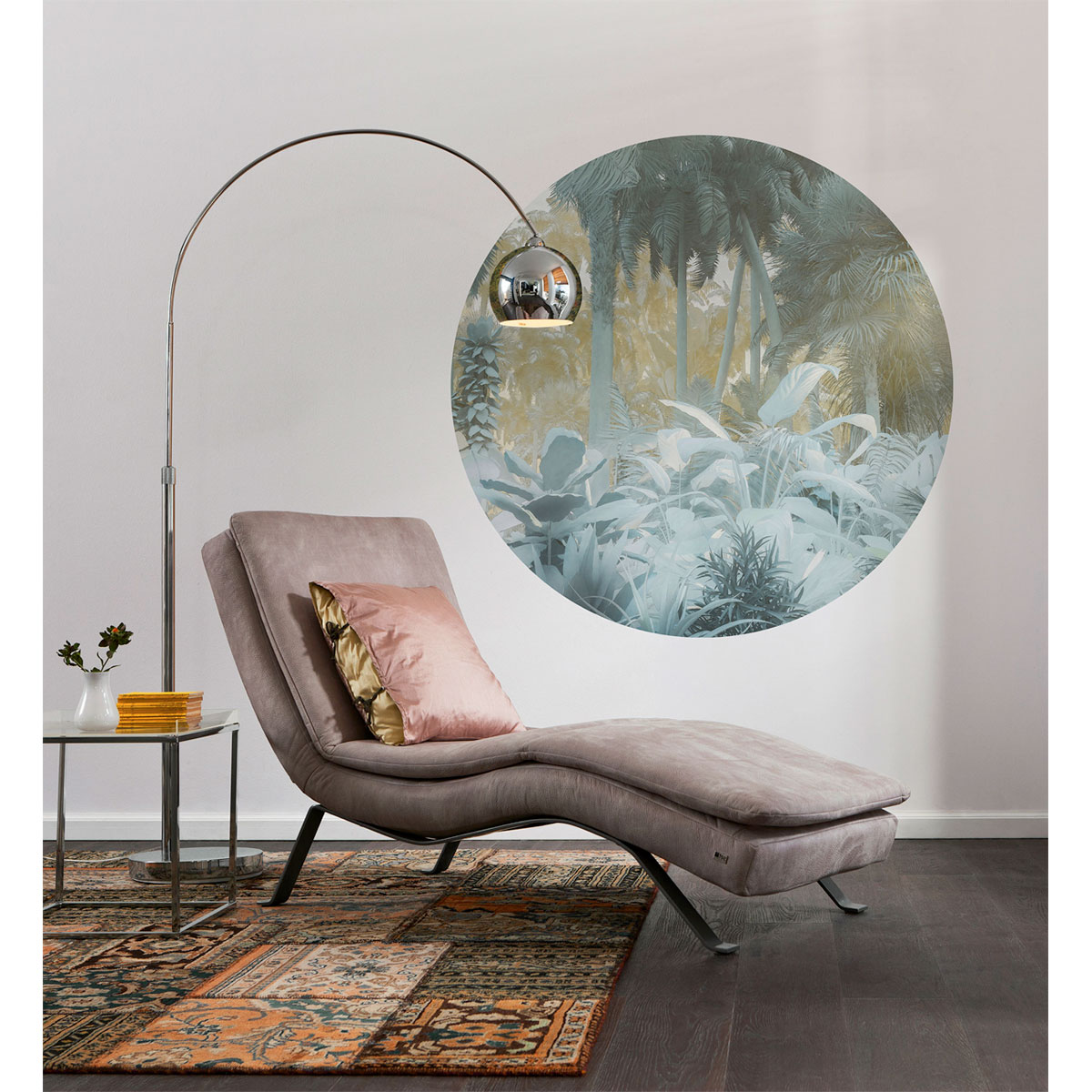 Komar  Selbstklebende Vlies Fototapete rund Exotic Jungle Durchmesser 125 cm